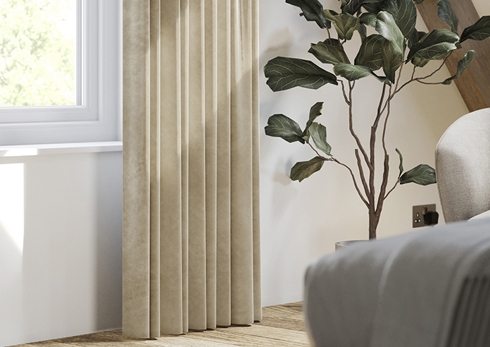 Odessa Velvet, Putty - Made to Measure Curtains - Image 5